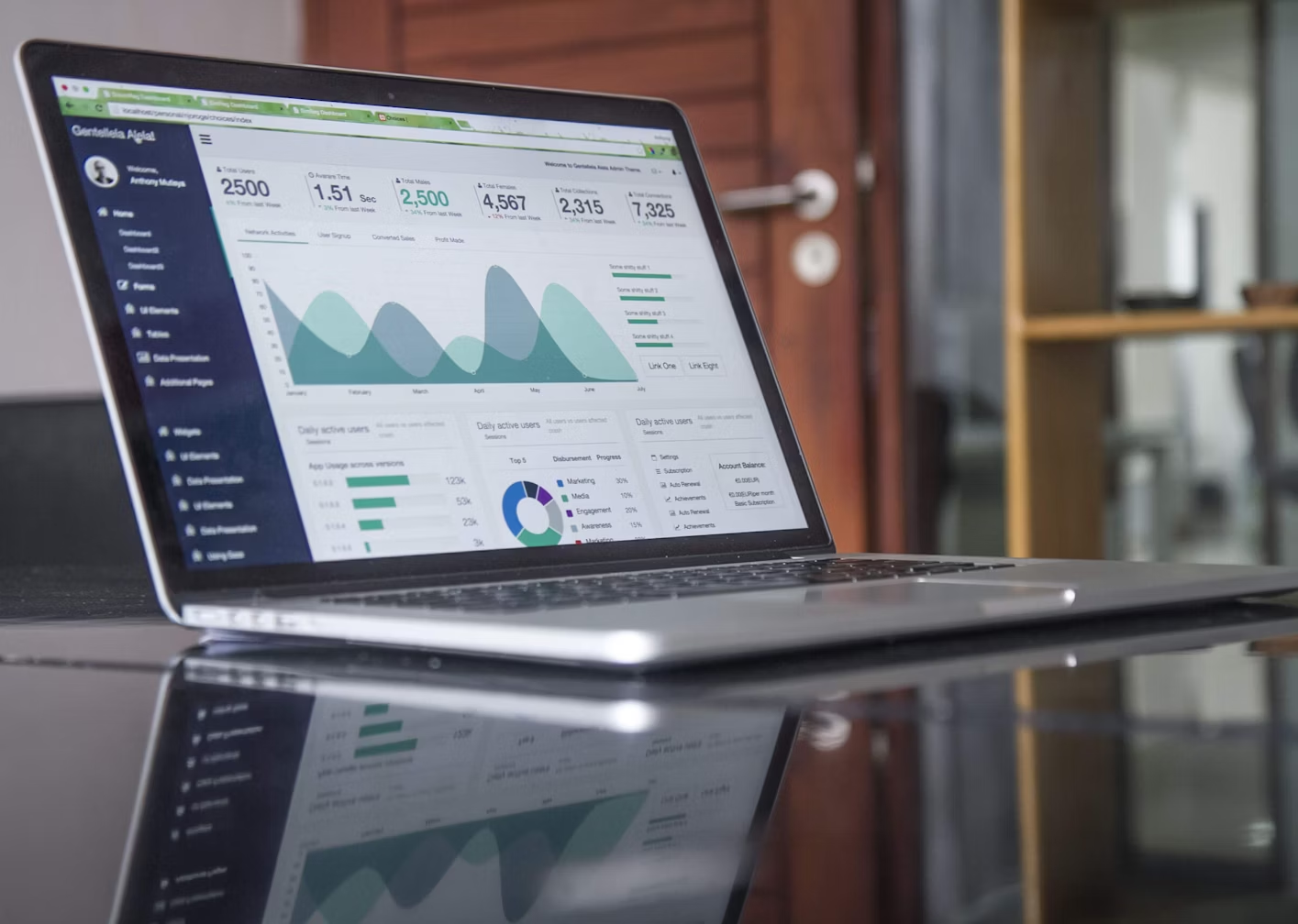 Numbers and graphs on a laptop